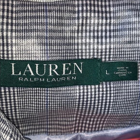 LRL Lauren Ralph Lauren | NWT | glen check laminated belted trench coat - Picture 7 of 10